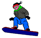 Dibujo Snowboard pintado por adrian365dia