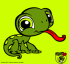 Dibujo Lagarto Littlest Pet Shop pintado por dy1999