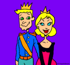 Dibujo Príncipe y princesa pintado por camilololo