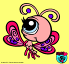 Dibujo Mariposa Littlest Pet Shop 2 pintado por diego0