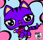 Dibujo Gatito Littlest Pet Shop pintado por Marclanne