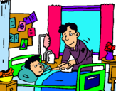 Dibujo Niño hospitalizado pintado por MaRylindapop
