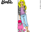 Dibujo Barbie con cazadora de cuadros pintado por 654566