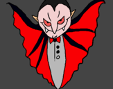 Dibujo Vampiro terrorífico pintado por Kenaisa 