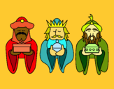 Dibujo Los Reyes Magos 4 pintado por lanatamerina