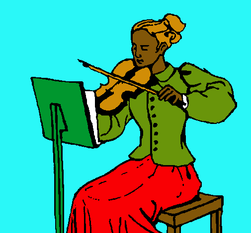 Dama violinista