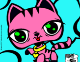 Dibujo Gatito Littlest Pet Shop pintado por sara52