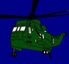 Dibujo Helicóptero al rescate pintado por fdcp