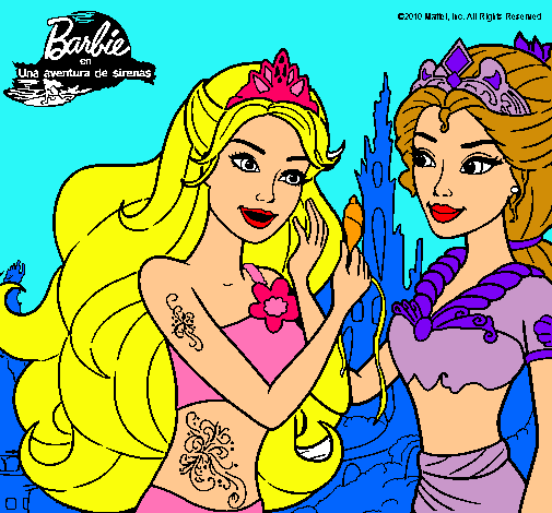 Barbie se despiede de la reina sirena