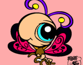 Dibujo Mariposa Littlest Pet Shop pintado por carvero