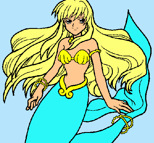 Dibujo Sirena pintado por zoyla