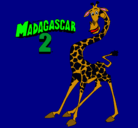 Dibujo Madagascar 2 Melman pintado por elsa1 