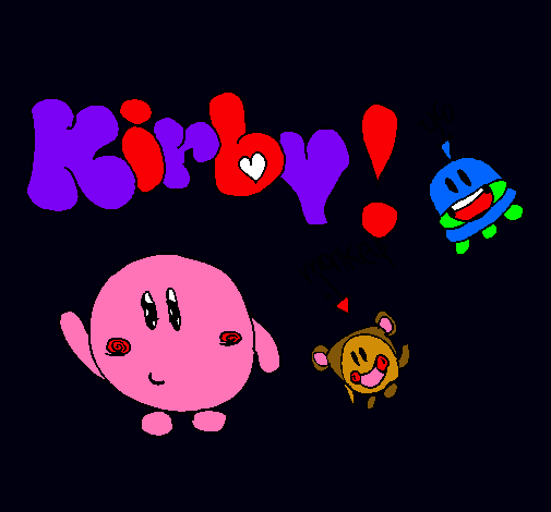Dibujo Kirby 4 pintado por isabel-11