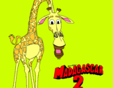 Dibujo Madagascar 2 Melman pintado por aggg