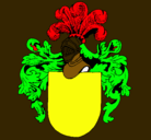 Dibujo Escudo de armas y casco pintado por rosmel