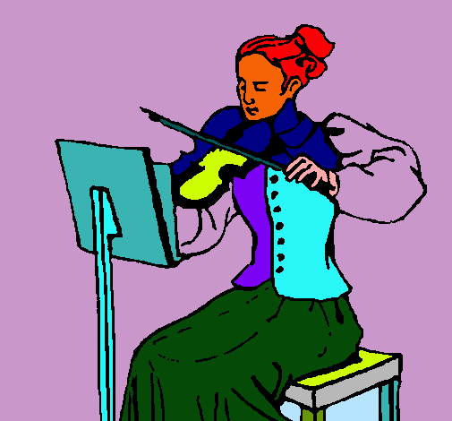 Dama violinista