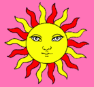 Dibujo Sol pintado por KARLIX