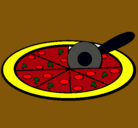 Dibujo Pizza pintado por yfgred