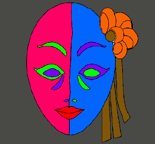 Dibujo Máscara italiana pintado por cmss