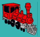 Dibujo Tren pintado por Hot-Wheels