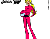 Dibujo Barbie piloto de motos pintado por 55252552