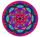 Dibujo Mandala 6 pintado por catha