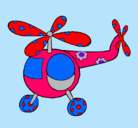 Dibujo Helicóptero adornado pintado por yurlys