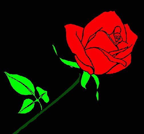 Dibujo Rosa pintado por chony