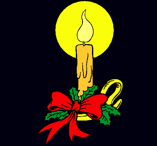 Dibujo Vela de navidad pintado por abygaiil