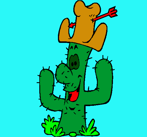 Cactus con sombrero