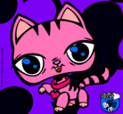 Dibujo Gatito Littlest Pet Shop pintado por lucy12085