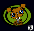 Dibujo Perrito Littlest Pet Shop pintado por ary18