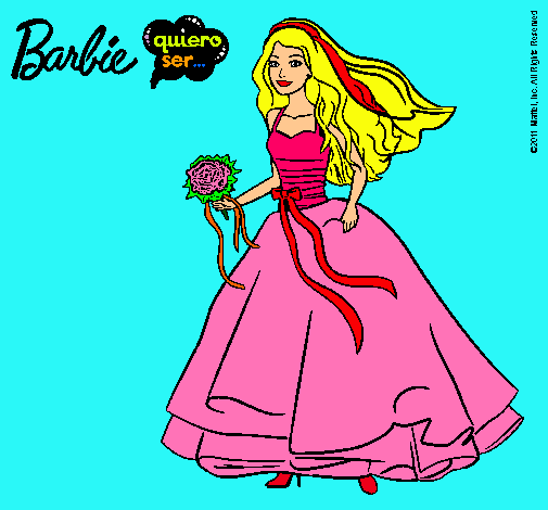 Barbie vestida de novia