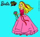 Dibujo Barbie vestida de novia pintado por zxcvbnm