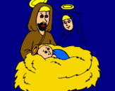 Dibujo Natividad pintado por charop