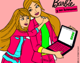 Dibujo El nuevo portátil de Barbie pintado por mayeli