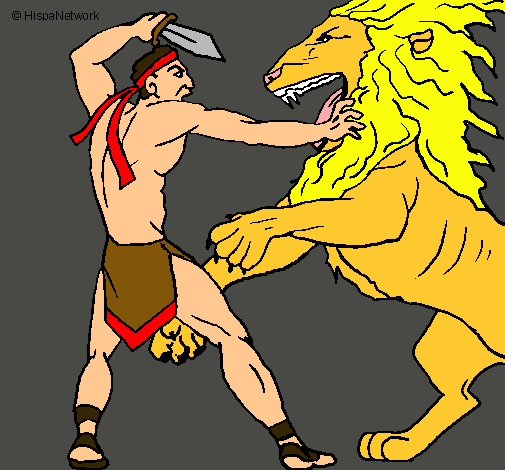 Gladiador contra león