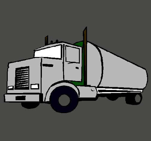 Dibujo Camión cisterna pintado por manuel145