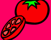 Dibujo Tomate pintado por aliprinces