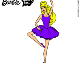 Dibujo Barbie bailarina de ballet pintado por 87541