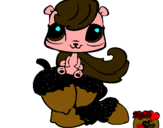 Dibujo Ardilla Littlest Pet Shop pintado por mimit