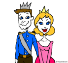 Dibujo Príncipe y princesa pintado por migdelis 