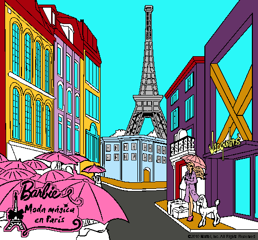 Barbie en la Torre Eiffel