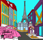 Dibujo Barbie en la Torre Eiffel pintado por jfhrreqerkqn