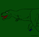 Dibujo Tiranosaurio rex pintado por jhhlhhhjjijm