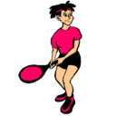 Dibujo Chica tenista pintado por 28002866