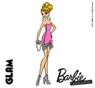 Dibujo Barbie Fashionista 5 pintado por glam