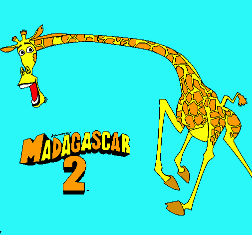Dibujo Madagascar 2 Melman 2 pintado por diego0