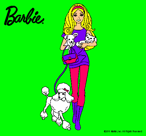 Barbie con sus mascotas