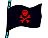 Dibujo Bandera pirata pintado por jihoyllmtjju